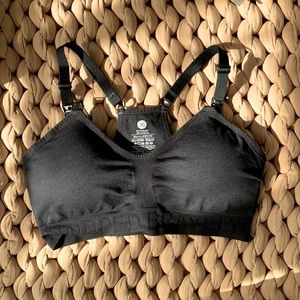 KINDRED BRAVELY Hands Free Pumping & Nursing Sports Bra Small